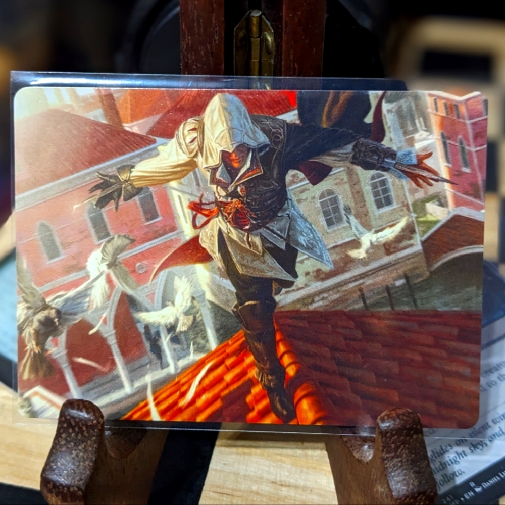 MTG | Assassin's Creed 🔥 ART Series EZIO BLADE OF VENGEANCE | 19/20 | NM